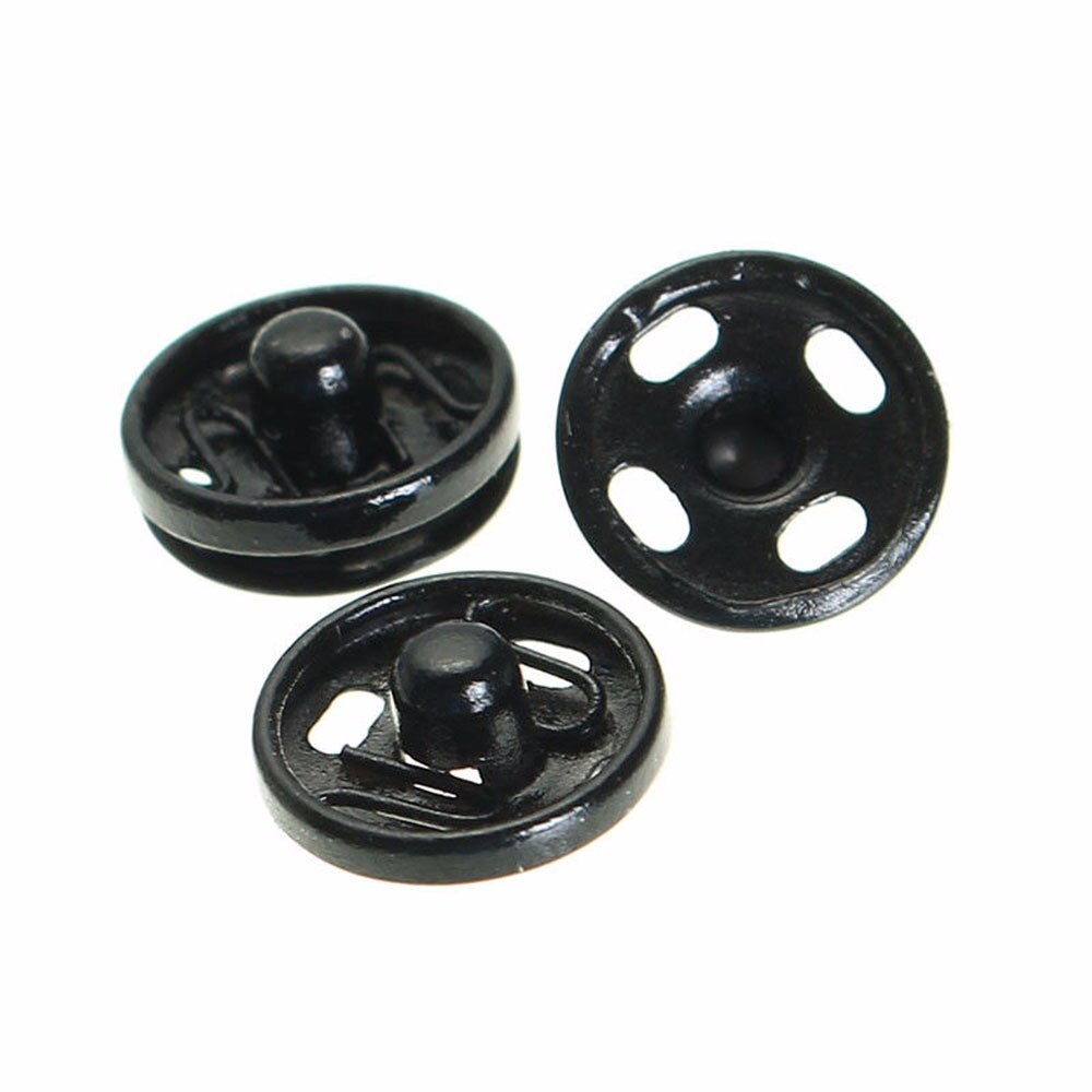 50 stk 10mm metal trykknapper tøj skjorter gør det selv sytilbehør usynlig knap clips rund lille knap jakke
