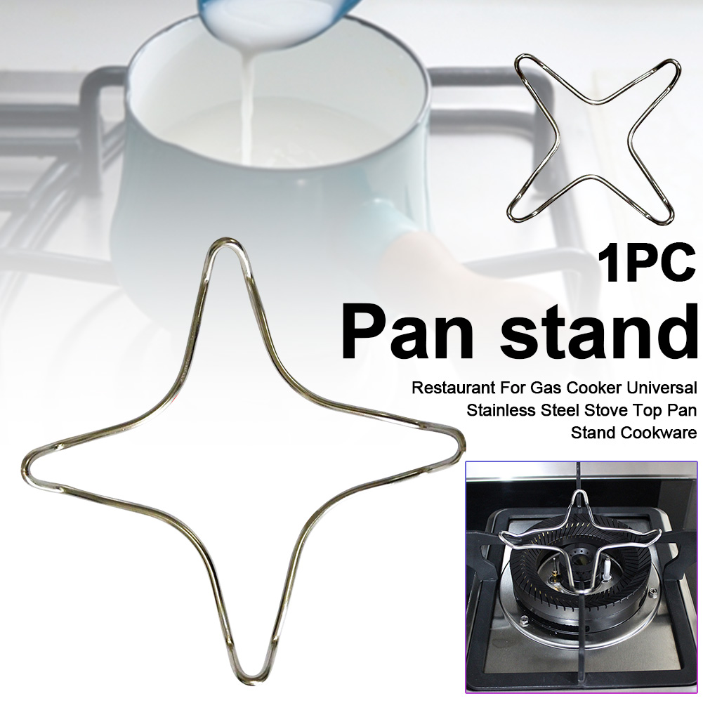 Support Accessories Stainless Steel Universal Pan Stand Restaurant Cookware Milk Pot For Gas Cooker Coffee Maker Rack Stove Top