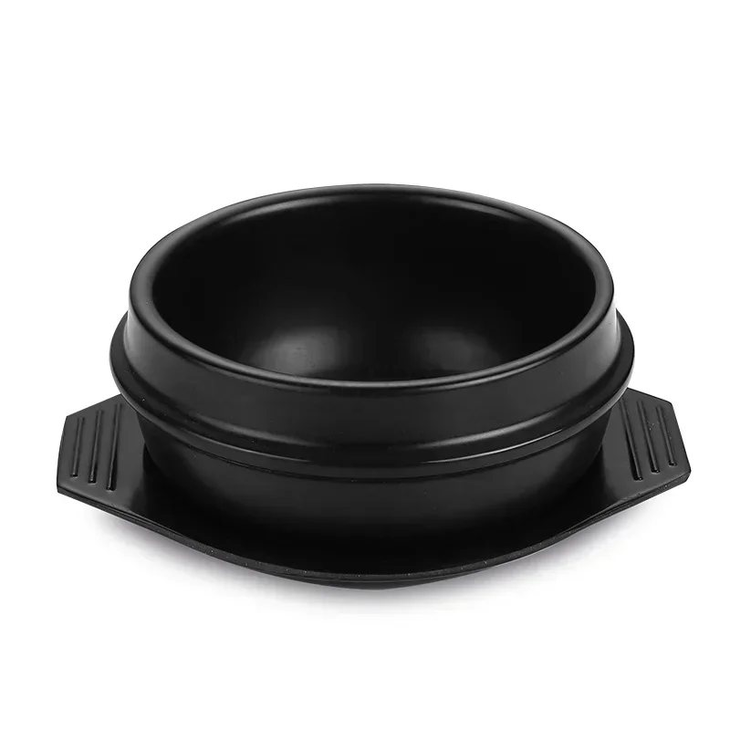 Koreansk Keramisk Skål Dolsot for Bibimbap, Suppe og Annen Mat med Brett