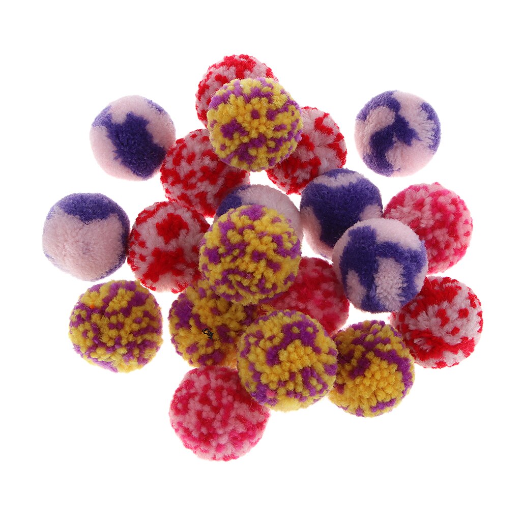 20 Pcs Pompoms Multi Kleur Voor Klaslokaal Kleuterschool Handgemaakte Sieraden Accessoires, Familie Handwerk Entertainment