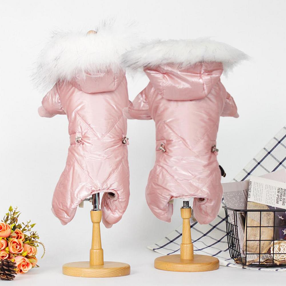 Piumino per cani di piccola taglia abbigliamento invernale per cani piumini Super caldi cappotto con cappuccio regolabile cappotto per cani abbigliamento invernale cappotti per cuccioli