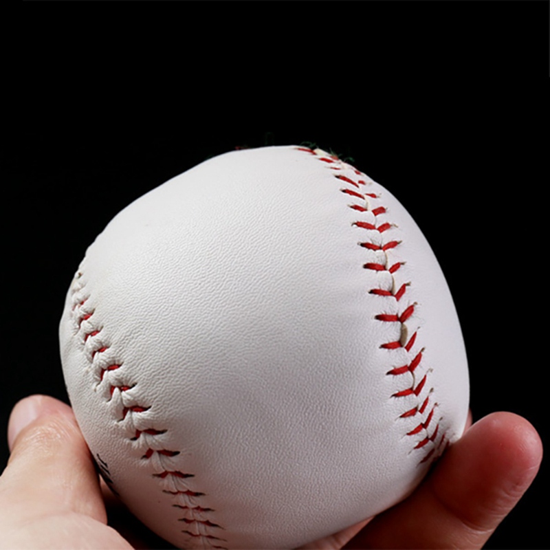 GM 9 # Handgemaakte Baseball PU Bovenste Hardball Honkbal Bal Training Honkbal Softbal 10 Inch 9th Effen Baseball