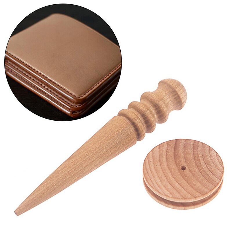 Leathercraft Edge Trimmer Polishing Tool Milling Leather Multifunction Round Stick Trimming Slicker DIY Leather Tools