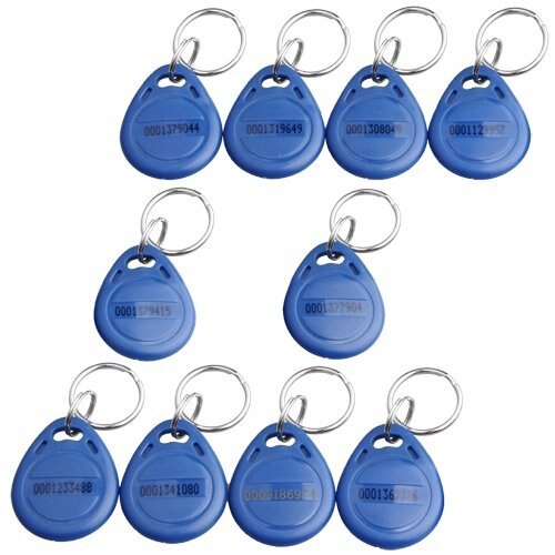 125KHZ EM RFID Proximity Card Access Control Keypad Card Access Control Door Opener with 10 Key Fobs