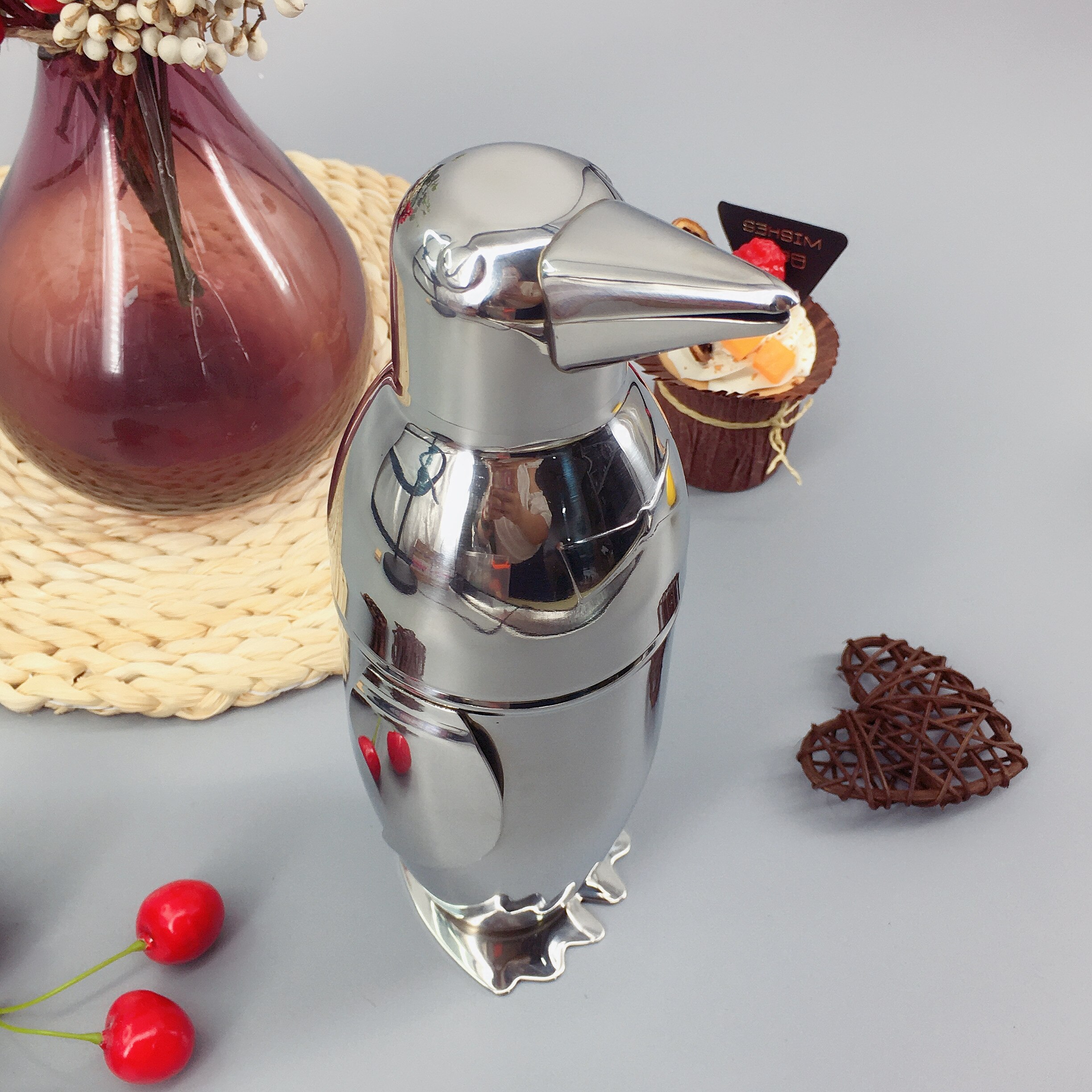 Product Ideas Cocktailshaker Penguin 500ml Stainless Steel Cocktail Shaker Wine Bar Set Tools Bartender Kit