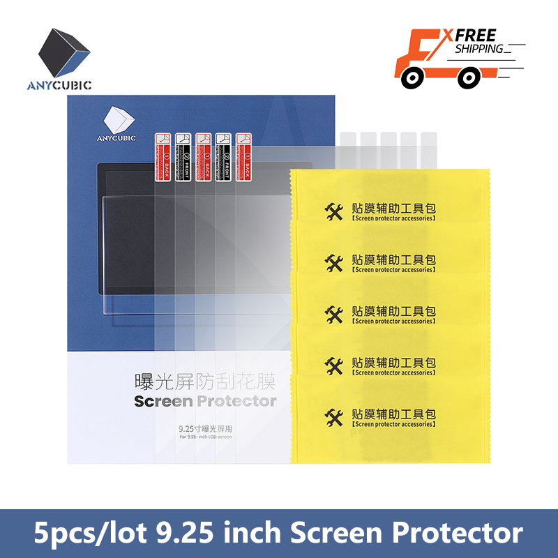 ANYCUBIC 3D Printer Parts 5 Pieces/ lot 8.9 inch Screen Protector For Photon Mono X UV Resin 3d Printer: For Photon Mono X 6K