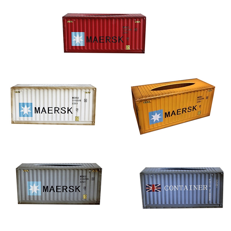 Retro Container Iron Tissue Box Home Car Napkin Paper Container Metal Paper Towel Storage Case Home Decor
