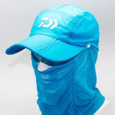 Mænd daiwa fiskeri hatte og kasketter med hals mærke anti myg åndbar hurtig tør daiwa fiskeri tøj vindtæt tøj: 23