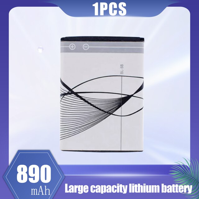 1-20PCS 890mAh BL-5B BL5B BL 5B Replacement Lithium Phone Battery For Nokia 5140 5300 5320 N80 N83 6120C 7360 3220 3230 5070: 1PCS