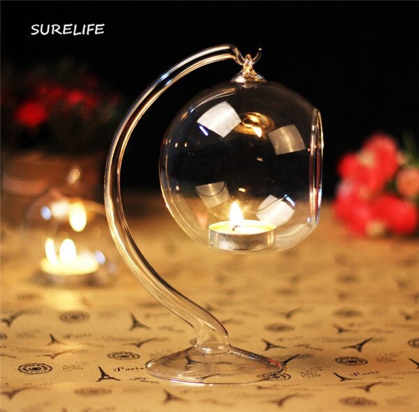 12 stuks hangende theelichthouder glazen bol terrarium kaarshouders kandelaar huis bar bruiloft decoratie