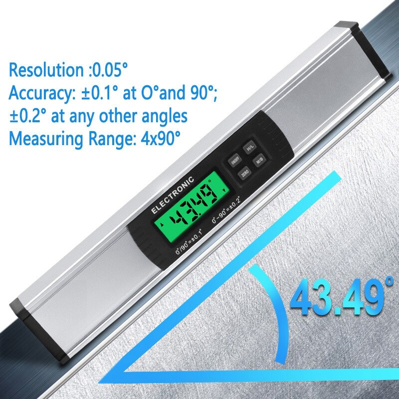 IP54 Electronic Digital Spirit Level Display Spirit Level Inclinometer Angle Ruler Inclinometer Caliper