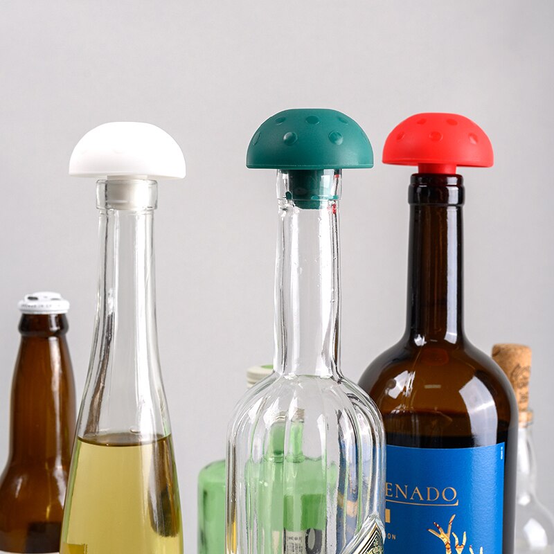 Champignon Bouchon De Bouteille Bouchon de Vin Bouchon De Vin En Silicone Bouchon Bouteille Bouchons Verseur À Vin Bouchons Outils Ménagers