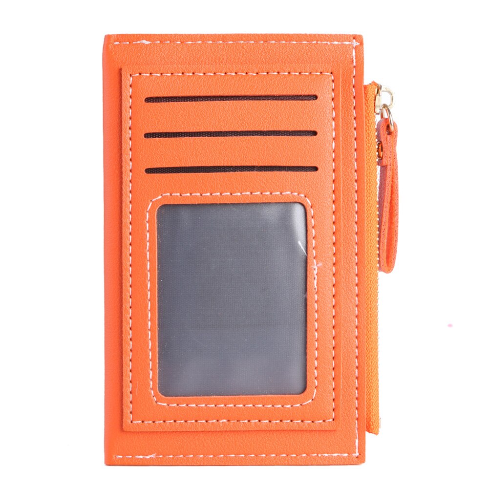 Weibliche Quasten Feste Brieftasche Mini Zipper Geldbörse Karte Halter Tasche Multi-slot Kupplung Schlüssel Karte Münze Inhaber Beutel: Orange