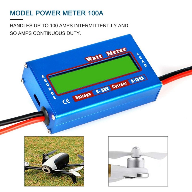 100A 60V Hoge Nauwkeurigheid Digitale Lcd Watt Tester Power Meter Analyzer Spanning Verbruik Prestaties Monitor