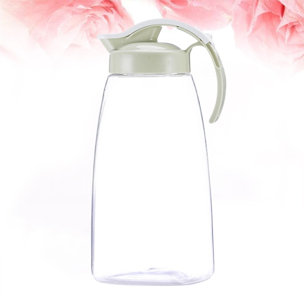 Beverage Storage Container Heat Cold Water Jug Plastic Juice Pitcher Household Teapot Kettle - Size L (Pink)