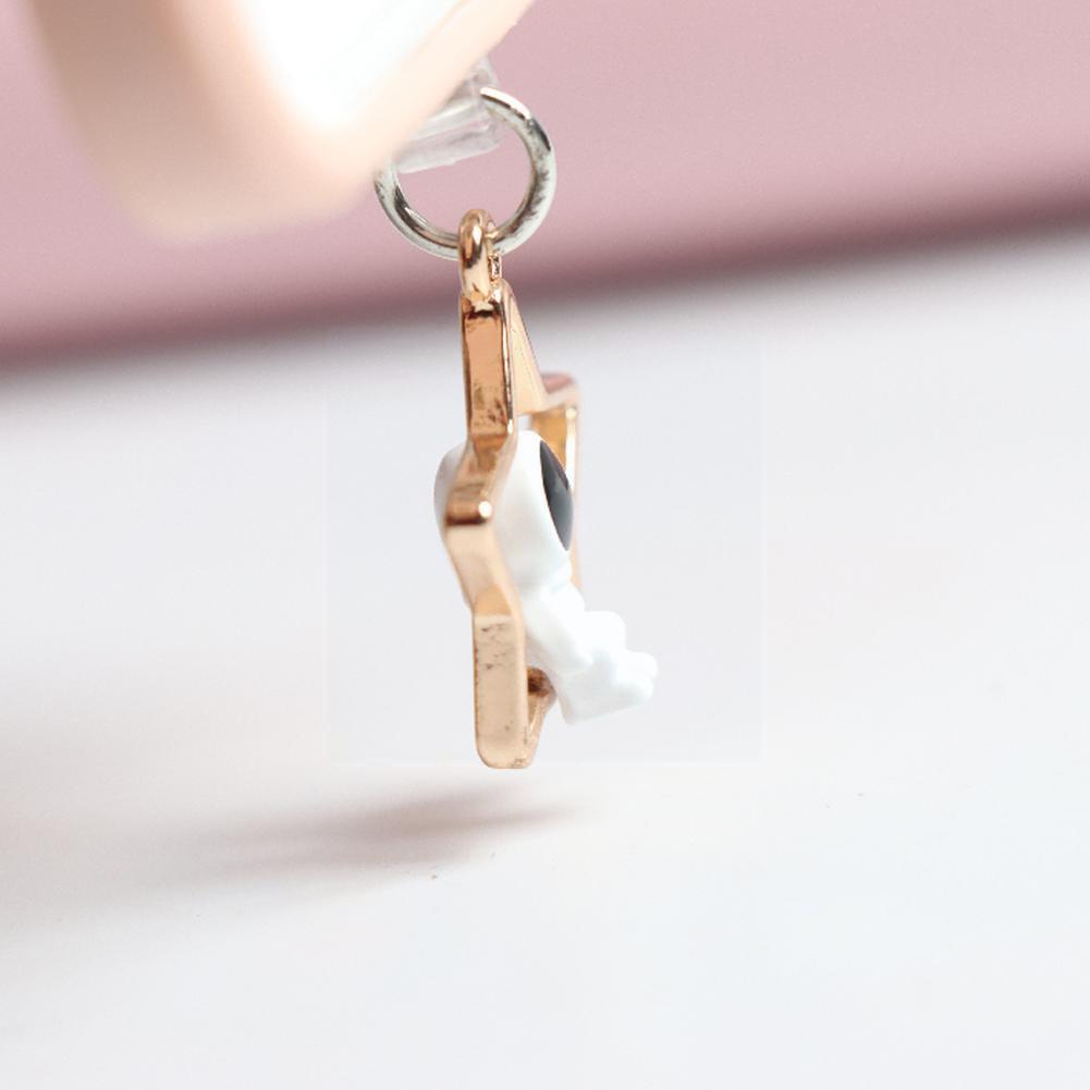 astronauta polvere tappo fascino carino caricare porta anti polvere tappo Kawaii Usb genere C tappo per auricolare Jack tappo cap Penda V2y6