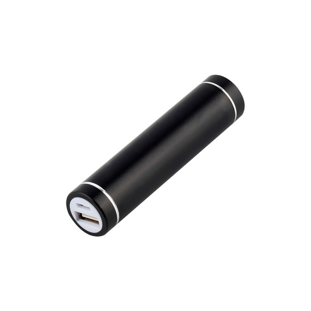 Multicolor 18650 Power Bank Case Hard Universal USB 5V 1A Mobile Charger Pack 18650 flat Battery Case External Kit Case: black