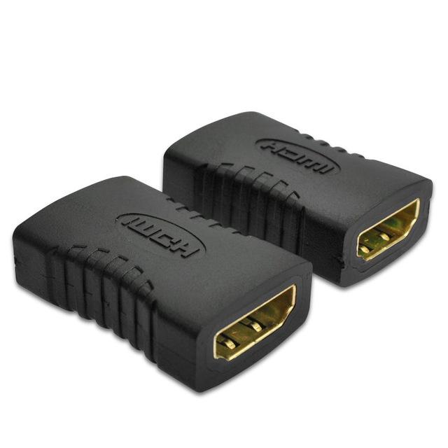 Adapter Female to Female Connector Extender Cable Cord Extension Adapter Converter 1080P Audio video Cable Accessories Adapters: 2 pcs