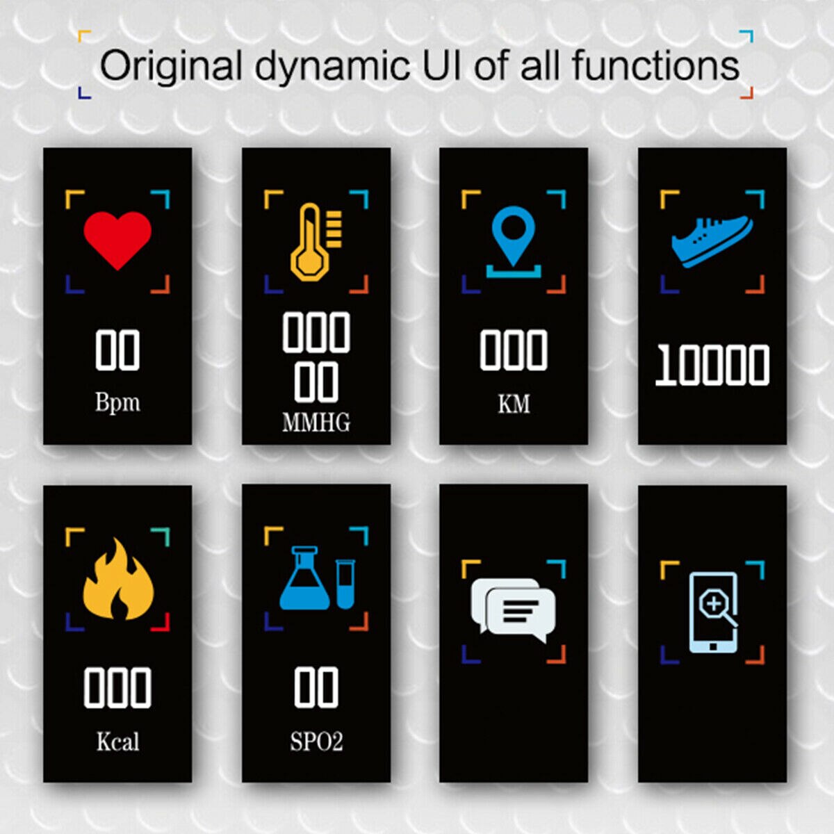 0.96- kleurenscherm smartwatch voor heren, waterdichte slimme armband, oproepherinnering, calorie-stappenteller, multisportmodus, damesklok