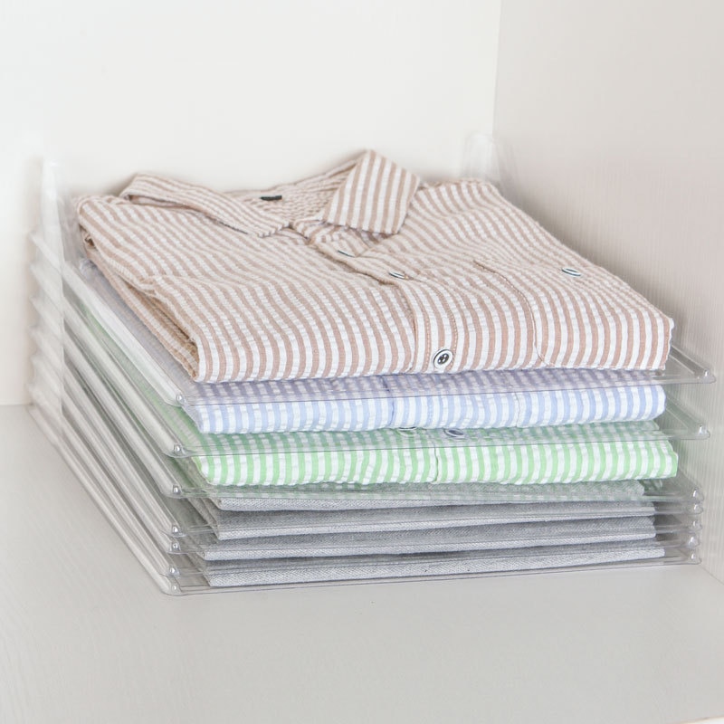 10 Layer Clothes Storage Board Fold Clothing Organizer Shirts Folder Backpack T-shirt Document Closet Drawer Divider Organizer