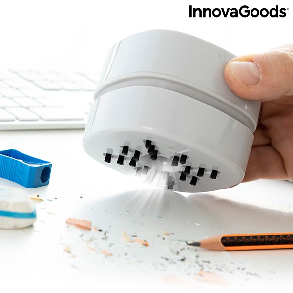 InnovaGoods | Mini Aspirador Portátil de Escritorio Micuum | desde España | aspirador portatil , mini aspirador , recogemigas , recoge migas , aspirador pequeño , aspirador sin cable , aspirador para migas