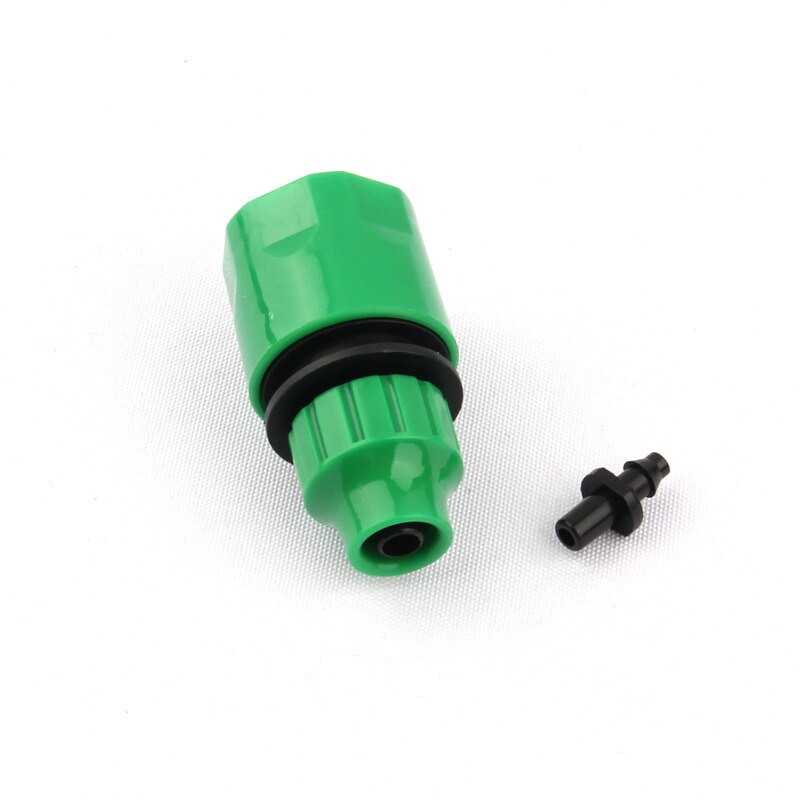 1-50 sett hurtigkoblingsadapter med 4/7mm slangekoblinger drypptape til hagevanning plast hurtigkoblingssett