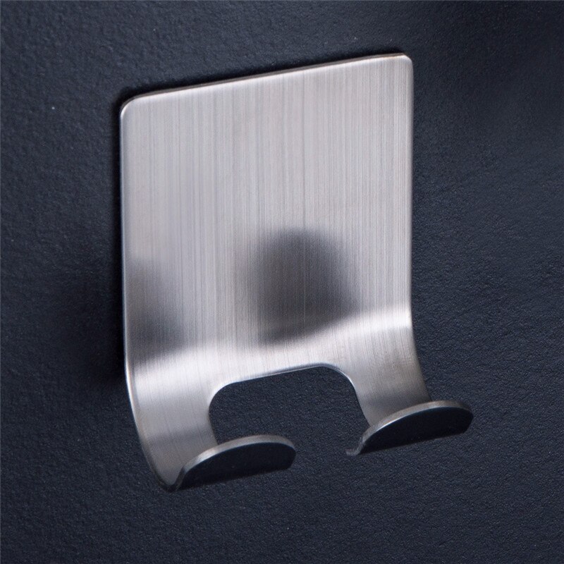 Adhesive Rvs Haken Houder voor Hang Badkamer Klein Gereedschap Föhn Plug Scheermes