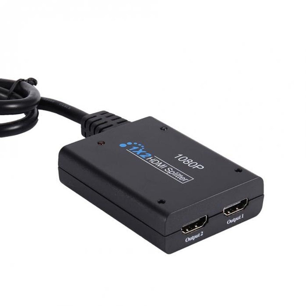 1080P HDMI Port Male To 2 Female 1 In 2 Out Splitter Cable Adapter Converter Cable Converter Adapter Gold Plated