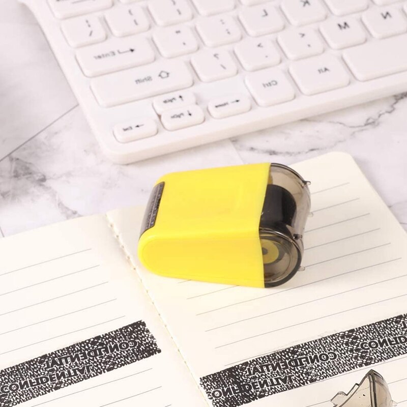 2 Pcs Identity Prevention Theft Stamp Identity Protection Guard Roller Stamp Wide Rolling Security Stamp