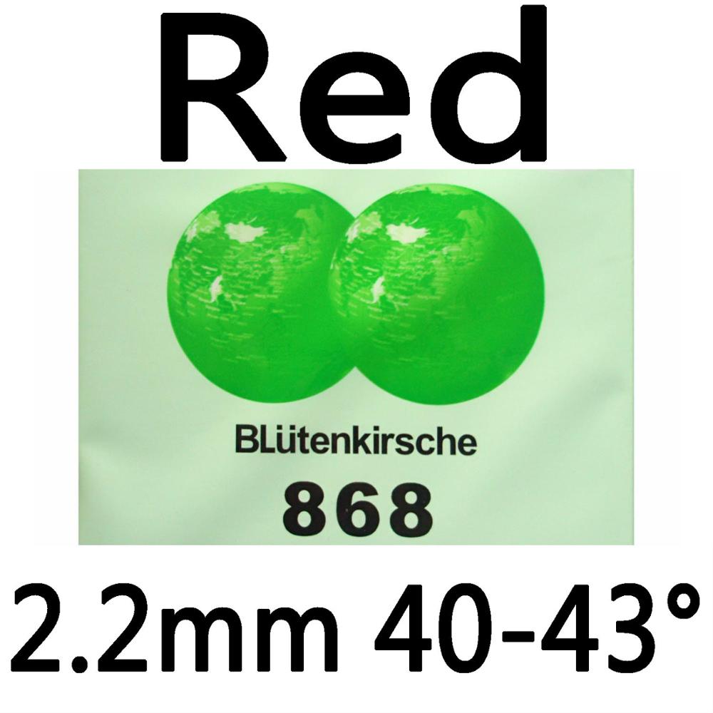 Kokutaku BLutenkirsche 868 SPANNING NON-TACKY Puistjes In Tafeltennis Rubber met Spons De aanbieding: Red 2.2mm H40-43