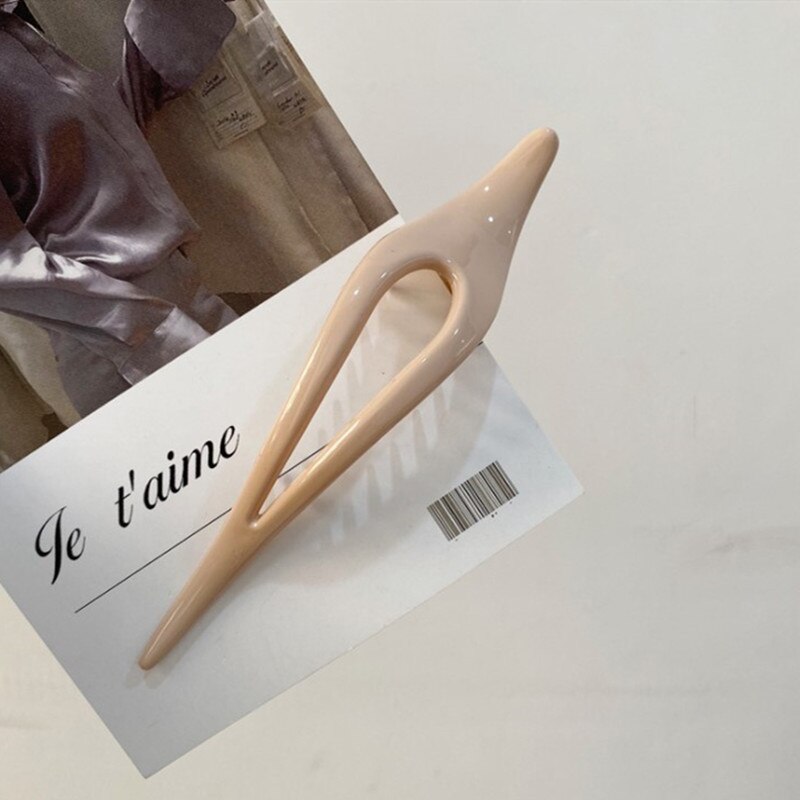 Clip Mode Druipen Kleur Voor Clip Grote Plastic Haarspeld Morandi Originele Koreaanse: Korean pink