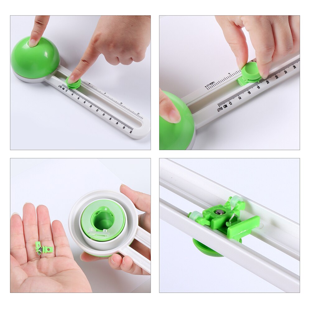 Circular Paper Cutter Portable Round Cutting Knife Model Practical Patchwork Disc Knife Round Paper Clip Card Cutting Machine