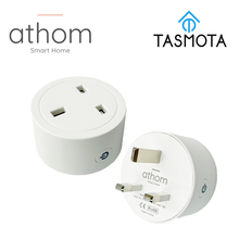 ATHOM preflashed TASMOTA Smart Plug Works With Home Assitant Electric Consumption Monitoring 16A UK Standard