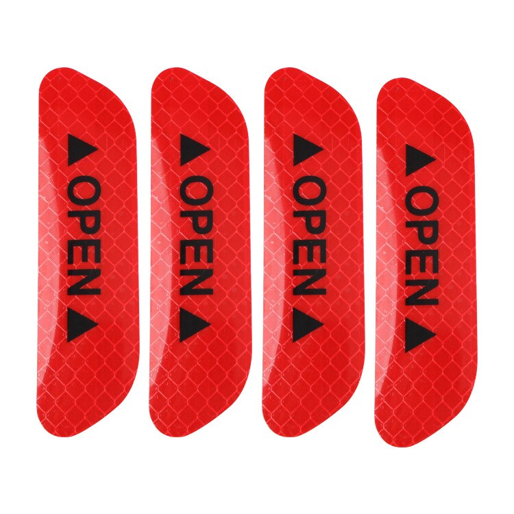 Reflectante Reflector Sticker Car Exterior Accessories Adhesive Reflective Tape Reflex Exterior Warning Strip Protect Car Body: Red