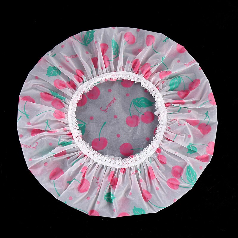 Waterproof Wave Point Bath Shower Cap Hat Elastic Shower Hat Reusable Bath Head Hair Cap For Women Salon Shower Bathroom: 10