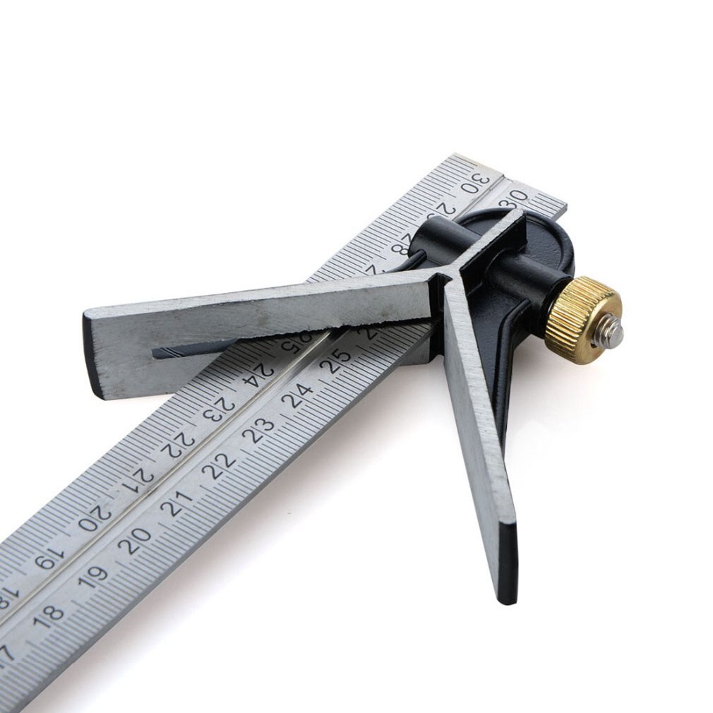 Precise Stainless Steel Measuring Tools Aluminium Combination Square Diy Workshop Hardware Angle Spirit Level Protractor
