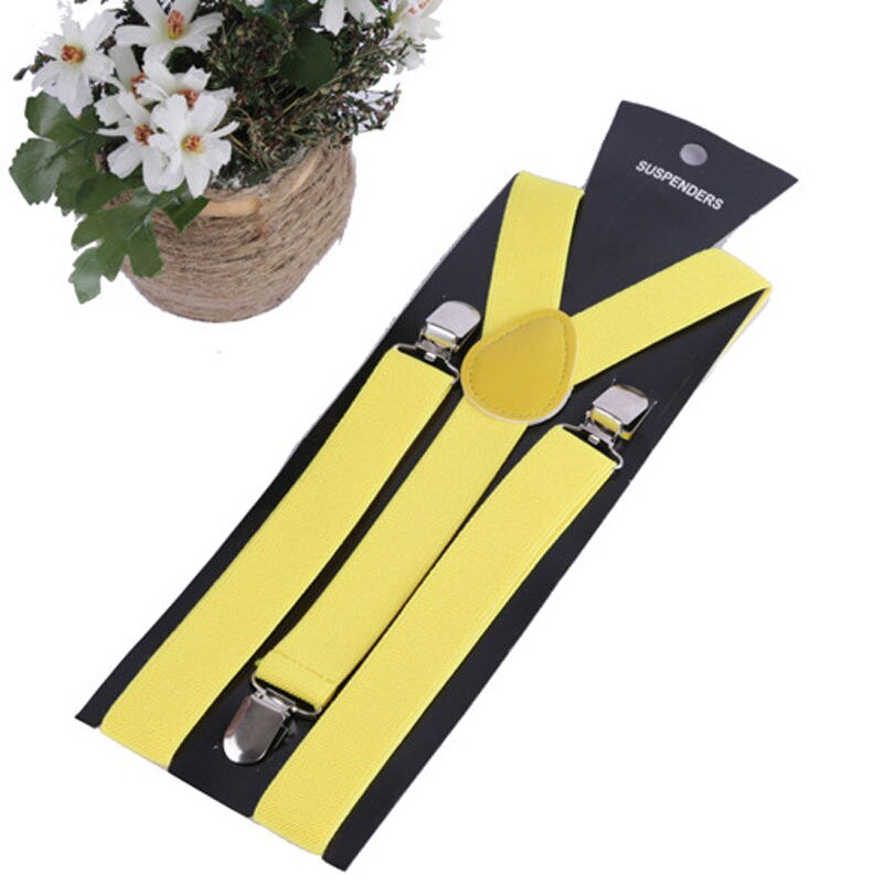 17 Kleuren Mode Vrouwen Mooie Elastische Verstelbare Band Clip Bretels Kleding Accessoires: Yellow