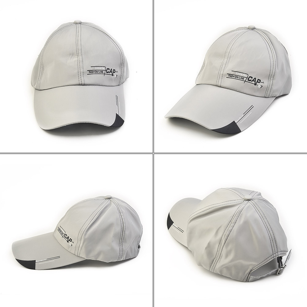 1 gorra de béisbol de ala larga, gorra con visera, impermeable, deporte, lengua de pato, mujeres, hombres, gorra de béisbol de secado rápido para exteriores, gorra ajustable para el sol