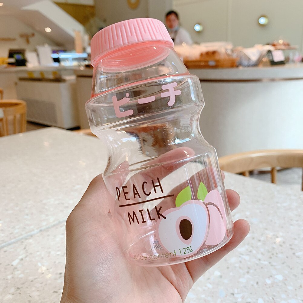 480Ml Plastic Waterfles Tour Drinken Fles Yakult Vorm Leuke Kawaii Melk Doos Shaker Fles Voor Kinderen/Meisje tlsm: type 2