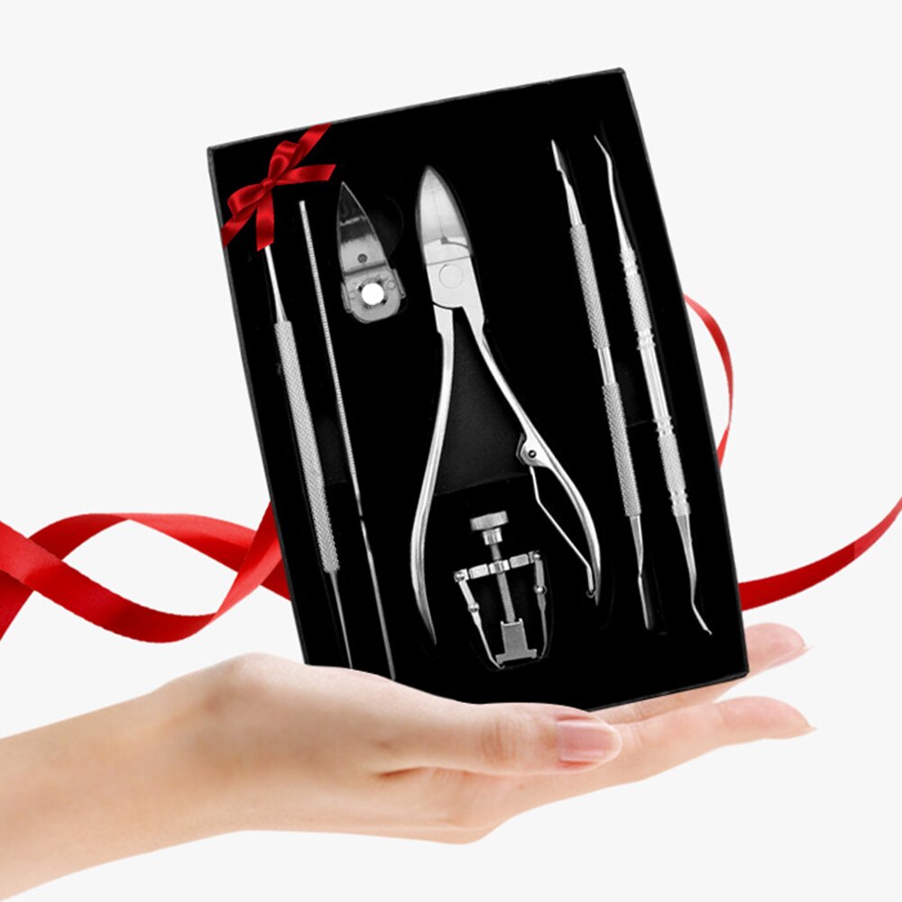 7PCS/Set Stainless Steel Toenail Correction Tool Set Pedicure Tools Home Use Nail File Corrector Foot Care Tools