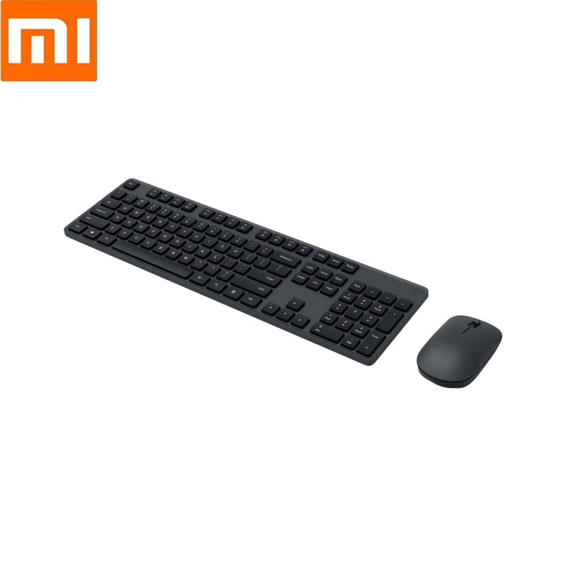 Xiaomi Wireless Office Keyboard & Mouse Set 104 Keys Keyboard 2.4 GHz Multi System USB Receiver Mouse for Windows 10