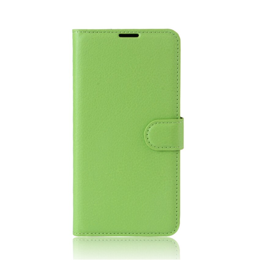 Para asus zenfone max m2 zb633kl caso do telefone de couro da aleta caso para asus zenfone max m2 zb633kl carteira de couro suporte capa: Green