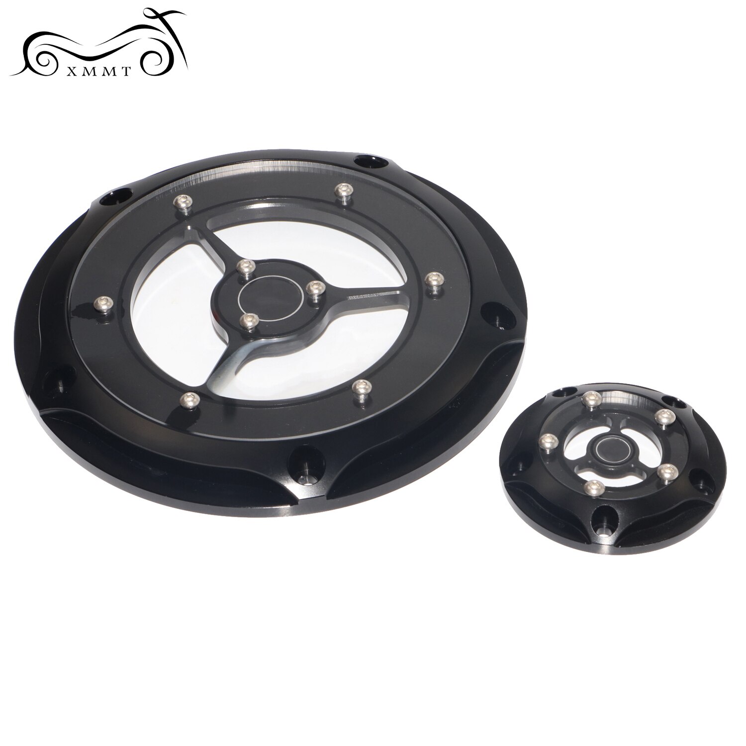 Motorcycle CNC Derby Cover Timing Timer Covers 5 holes Black Chrome Aluminum Set For Harley Electra Road Glide Road King