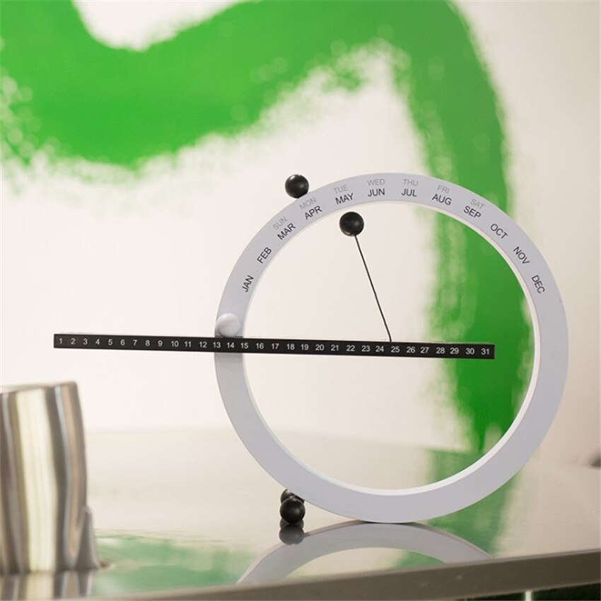 1 Pc Jaar Creatieve Handmatige Bureau Kalenders Muur Kalender Home Office Desktop Dagelijks Scheduler Tafel Kalender Decoratie: black white