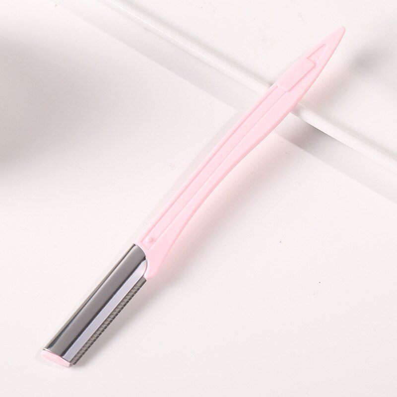 Recortador de cejas para mujer, depiladora Facial, herramientas de maquillaje para cejas: pink