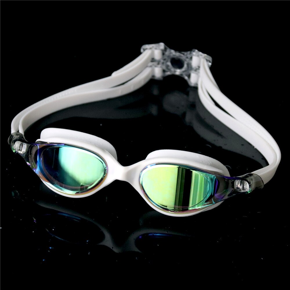 SUPERZYY-Gafas de natación profesionales para hombre y mujer, lentes de protección UV antivaho, ajustables, de silicona, impermeables: Color 1