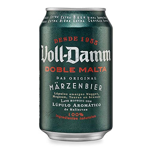 Bière double malt voll-damm paquet de 12 canettes 33cl