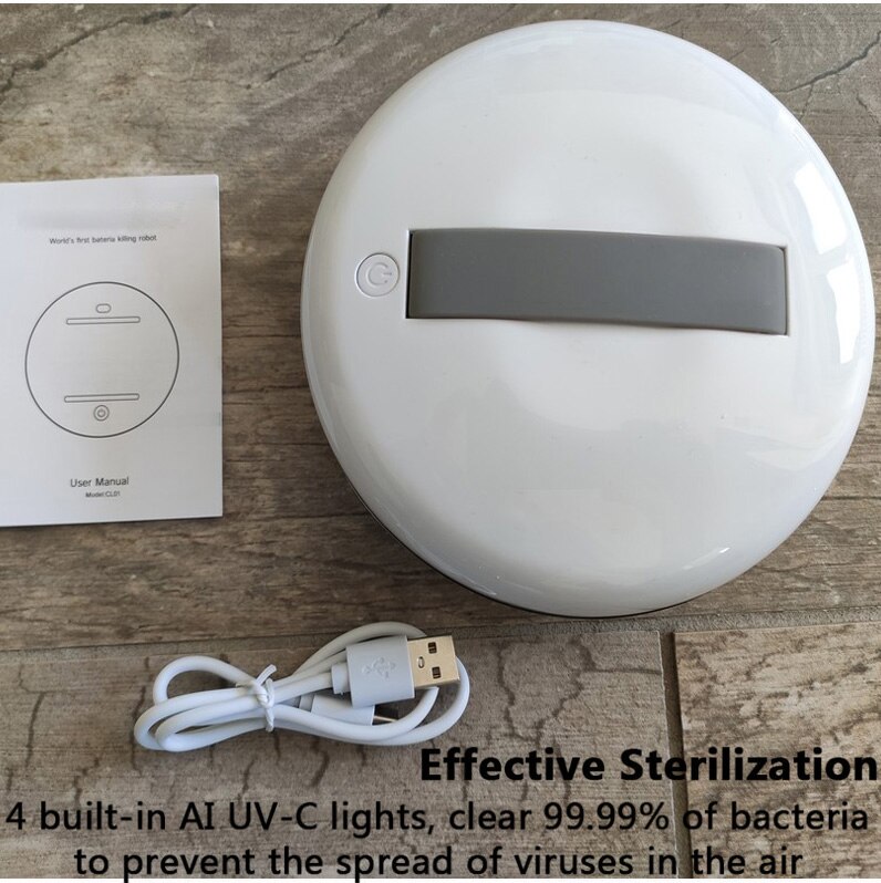 EU/US IN STOCK Cleaner Rob World's First Bacteria Killing Robot UV Sterilizers Mite Killer Smart Robot for Home Travel Household