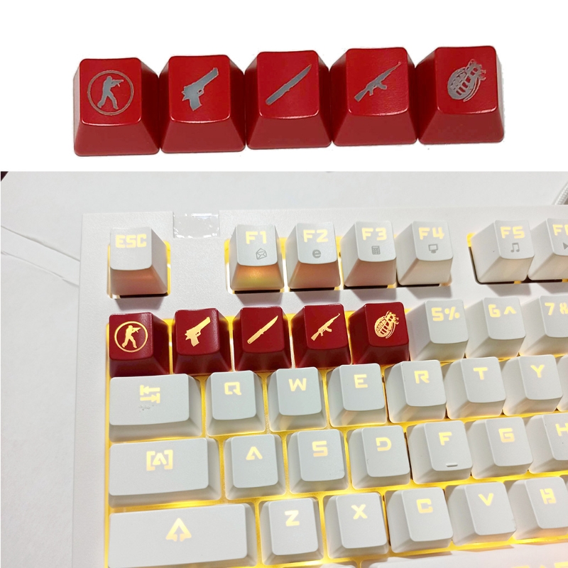 Touche de clavier mécanique ABS R4 OEM CS, hauteur de la touche, 1 pièce, HCCY