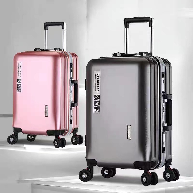 20 22 24 28 inch koffers op wielen Aluminium frame Handbagage Trip Cabine Trolley Reistas Wachtwoordslot Rits